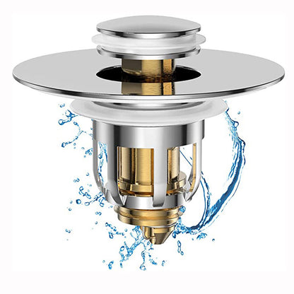Universal Bathroom Sink Stopper, Anti Clogging Pop-up Strainer, Drain Hair Catcher, Kitchen Sink Filter