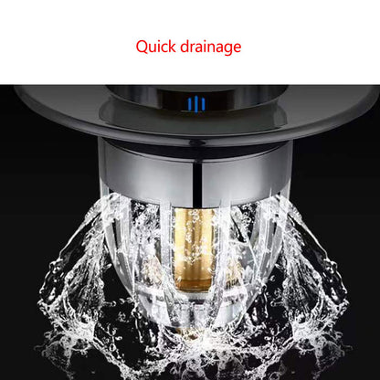 Universal Bathroom Sink Stopper Anti Clogging Popup Strainer Drain Hair Catcher Kitchen Sink Filter 4