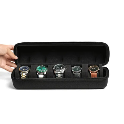 Watch Storage Organizer Box, Watch Travel Case, Hardshell Travel Case for Men's and Women's Watches, Handbag Organizer