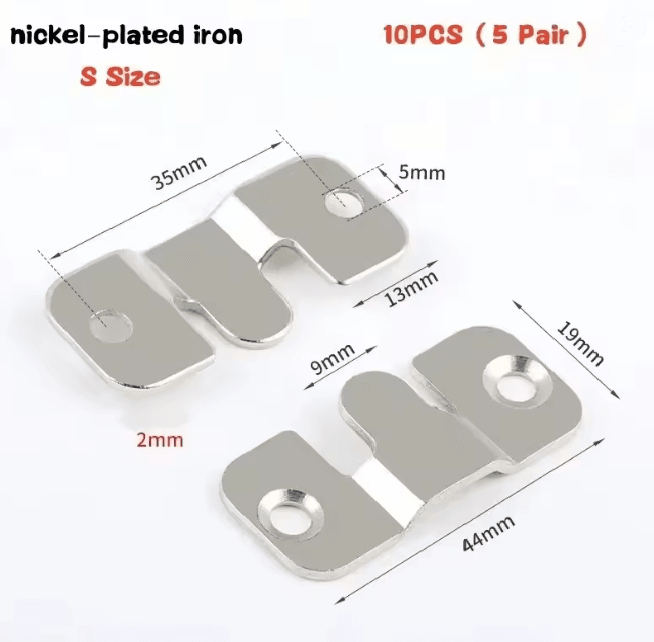 Flush Mount Interlock Picture Hanger Set 4