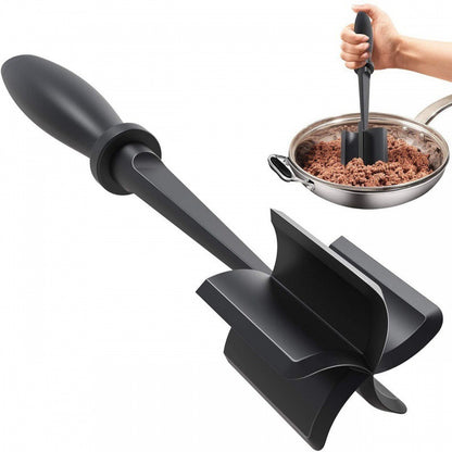 Meat Chopper For Ground Beef Heat Resistant Meat Masher For Hamburger Meat 5 Curved Blades Ground B 1