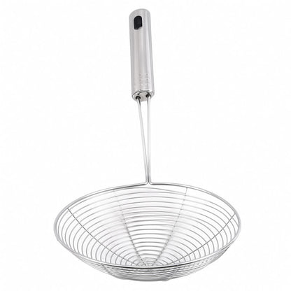 Oval Skimmer Stainless Steel Food Filter Colander Kitchen Strainer Oil Pot