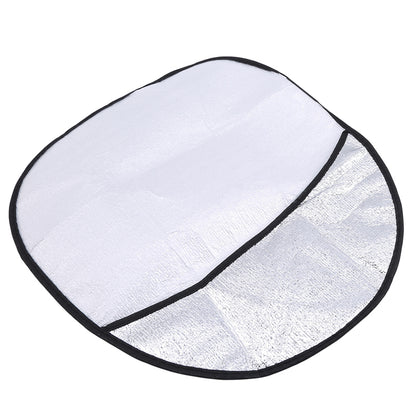 Car Steering Wheel Sun Shade Double Thick Sun Protection AntiUV Foldable Sunscreen Cover Silver Car 6