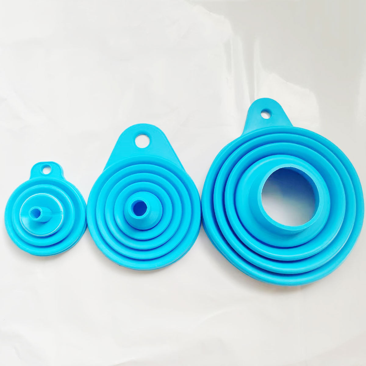 Silicone Funnels For Kitchen Use 3 Pcs Set For Liquid Powder Transfer Mini Small And Wide Mouth Fun 6