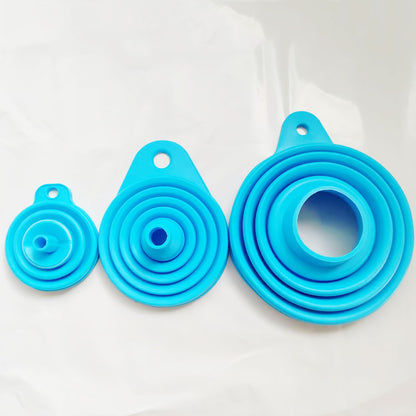 Silicone Funnels For Kitchen Use 3 Pcs Set For Liquid Powder Transfer Mini Small And Wide Mouth Fun 6
