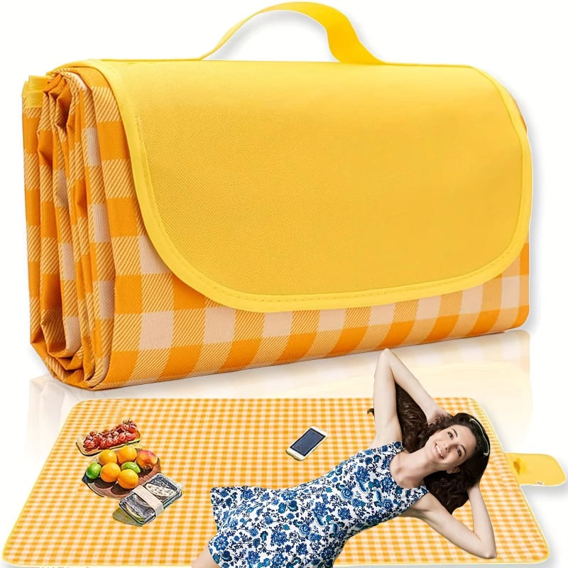 Extra Large Picnic Blanket , Waterproof Foldable Sand-Resistant Beach Mat for Camping and Outdoor Adventures