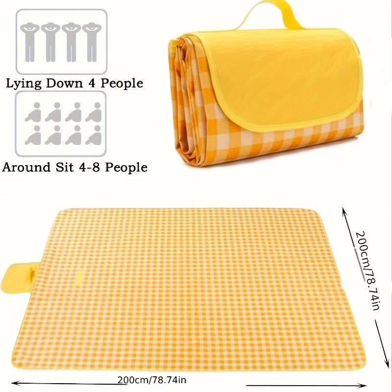 Extra Large Picnic Blanket  Waterproof Foldable SandResistant Beach Mat For Camping And Outdoor Adv 4