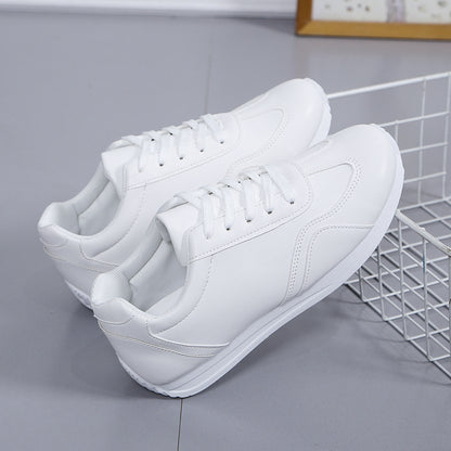 Comfortable White Leather Sneakers Casual Sports Fashion Shoes For School Tennis Vulcanized Spring  1