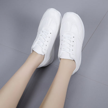 Comfortable White Leather Sneakers Casual Sports Fashion Shoes For School Tennis Vulcanized Spring  3