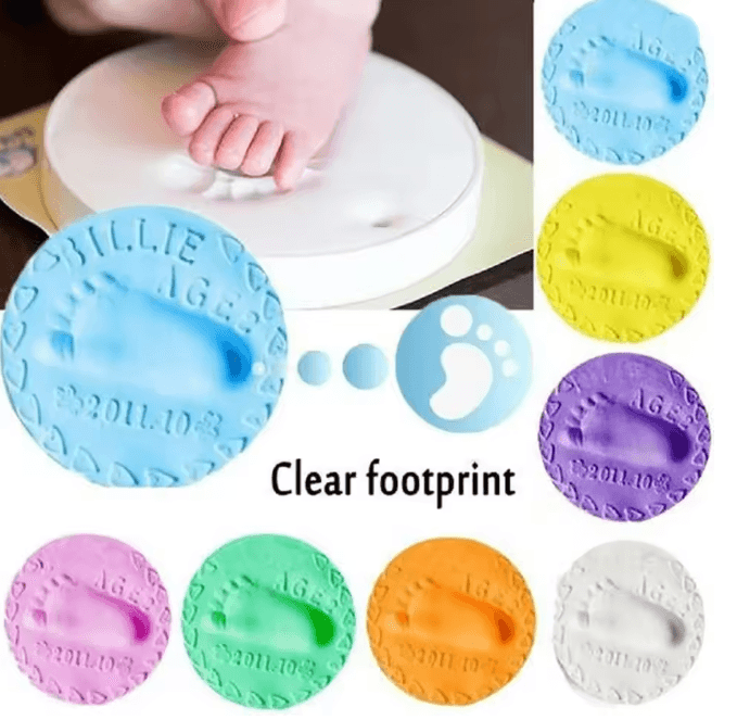 Baby Handprint and Footprint Clay