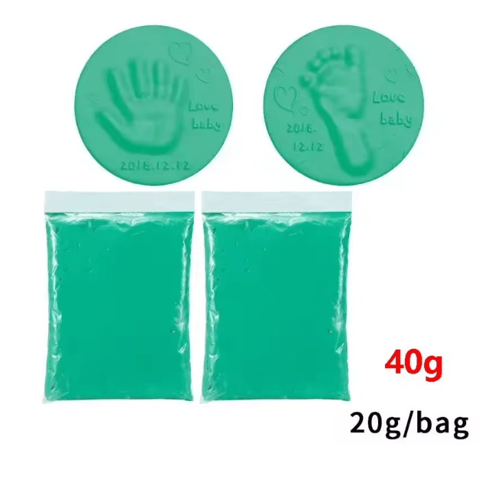 Baby Handprint And Footprint Clay 12