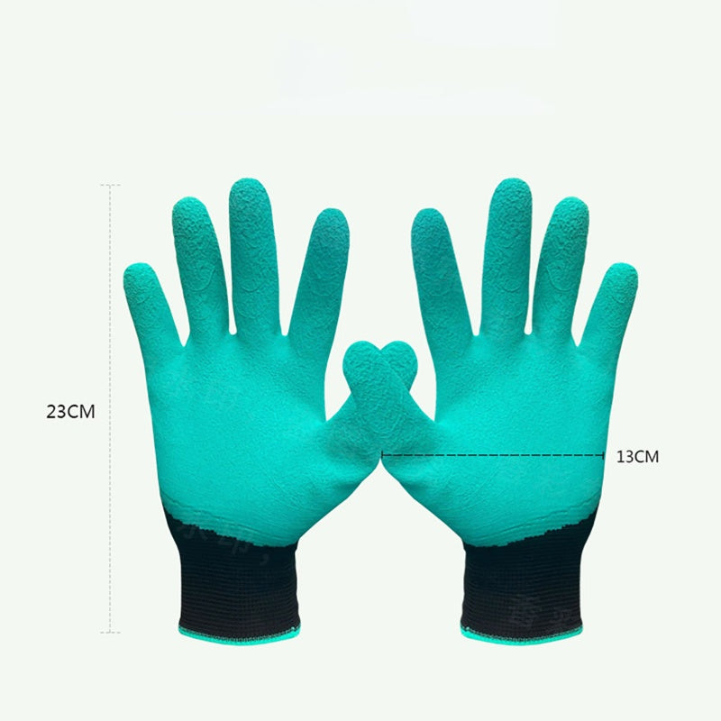 Waterproof, Claw Resistant Garden Gloves for Soil Digging, Ground Scraping, Wear-Resistant Protection