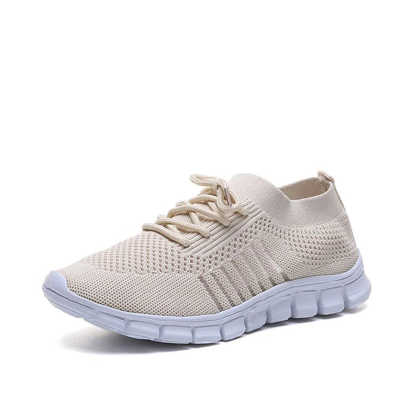 Womens New Summer Sneakers Mesh Slip On Running Shoes Comfortable Walking Platform Casual Shoes For 9