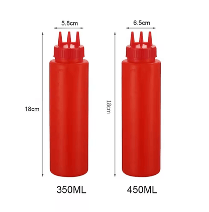 Squeezable Sauce Bottle With Nozzles 3