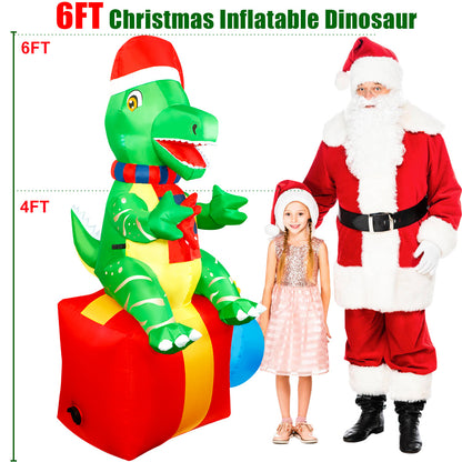 Dinosaur Christmas Inflatables Outdoor Decorations Xmas Blow Up Yard Decorations For Christmas Indo 4