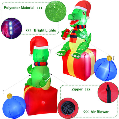 Dinosaur Christmas Inflatables Outdoor Decorations Xmas Blow Up Yard Decorations For Christmas Indo 2