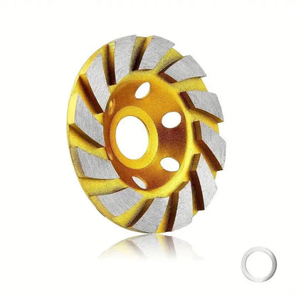 Concrete Turbo Diamond Grinding Cup, Heavy Duty Angle Grinder Wheels for Precision Cutting
