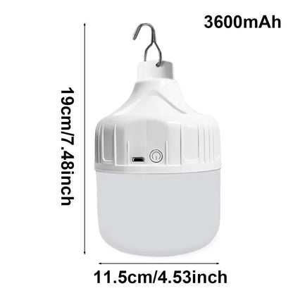 Portable USB Rechargeable LED Pendant Light Waterproof Outdoor Lamp 10