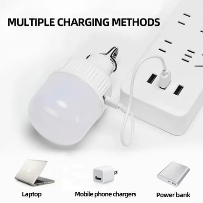 Portable USB Rechargeable LED Pendant Light Waterproof Outdoor Lamp 5