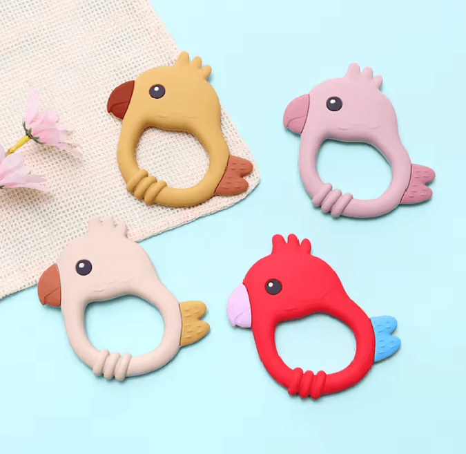 Parrot Silicone Baby Teether 2