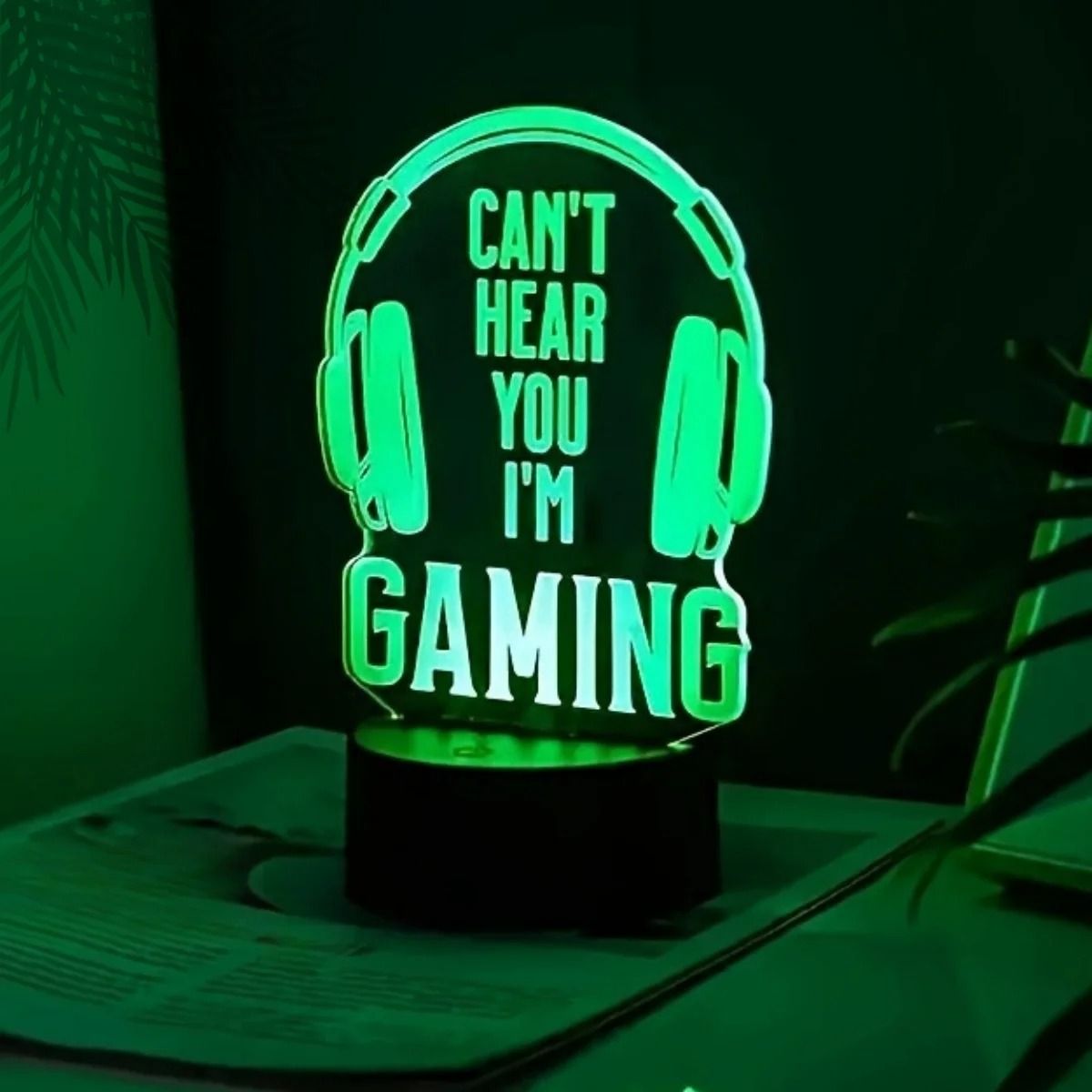 Headphone 3D Creative Night Light Decorative LED Table Lamp 1