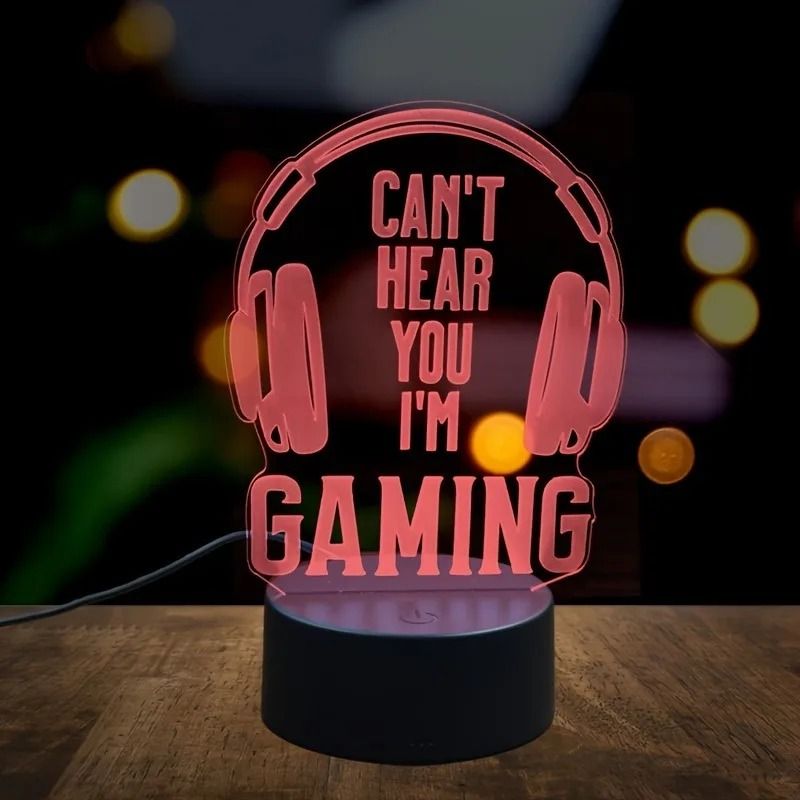 Headphone 3D Creative Night Light Decorative LED Table Lamp 2