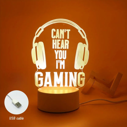 Headphone 3D Creative Night Light Decorative LED Table Lamp 5