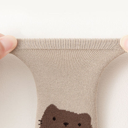 Cute Cartoon Kids NonSlip Socks Fox And Bear Pattern Comfortable Toddler Floor Socks For Boys And G 3