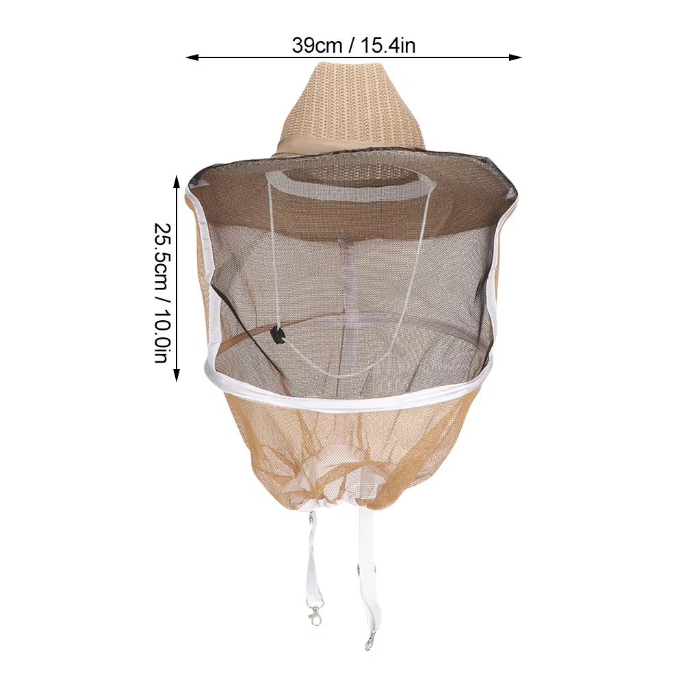 Breathable FireResistant Beekeeping Cowboy Hat With Protective Veil 4