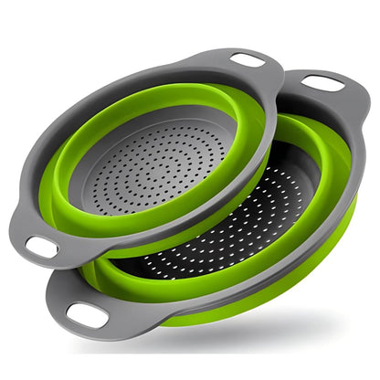 Collapsible Pasta Strainers Kitchen Colander For Draining Fruit Silicone Filter Vegetables Baskets