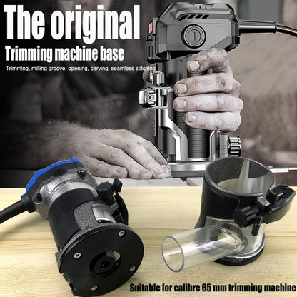 Adjustable Aluminum Alloy Router Base  Plunge Trimming Machine Base With DustCollection Cover 1