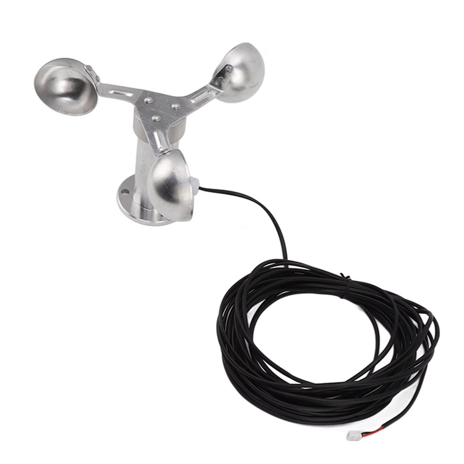 3Cup Aluminum Wind Speed Sensor  Adjustable Wind Anemometer With 038 V Output For Weather  Environm 5