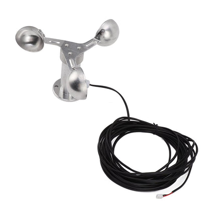 3Cup Aluminum Wind Speed Sensor  Adjustable Wind Anemometer With 038 V Output For Weather  Environm 5