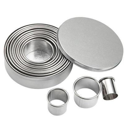 Stainless Steel Mousse Ring Circular Cake, Cutter Biscuit Baking Molds Tool for Kitchen Accessories