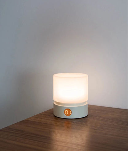 Minimalist Rotating LED Night Light – Table & Desk Lamp with Timer