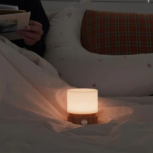 Minimalist Rotating LED Night Light  Table  Desk Lamp With Timer 3