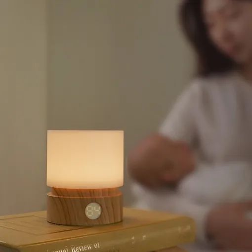 Minimalist Rotating LED Night Light  Table  Desk Lamp With Timer 4