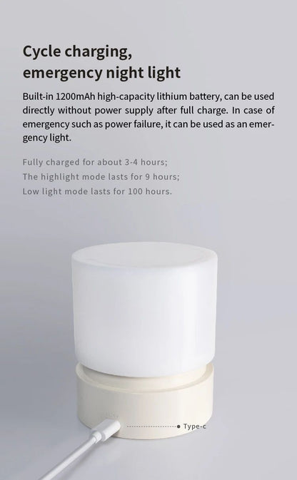 Minimalist Rotating LED Night Light  Table  Desk Lamp With Timer 8