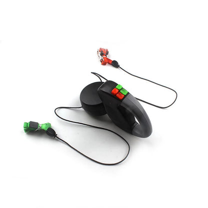 Dual Retractable Dog Leash  Automatic Winding Double Pet Walking Traction Rope 984ft 5