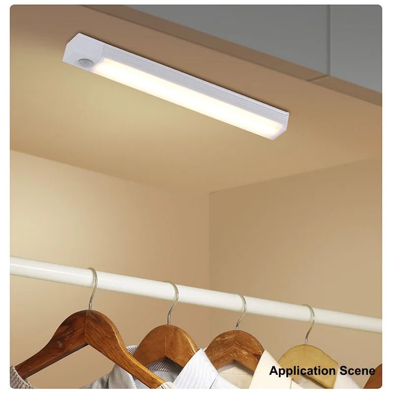 Rechargeable Motion Sensor LED Bar Light Portable Magnetic Cabinet Lamp 2