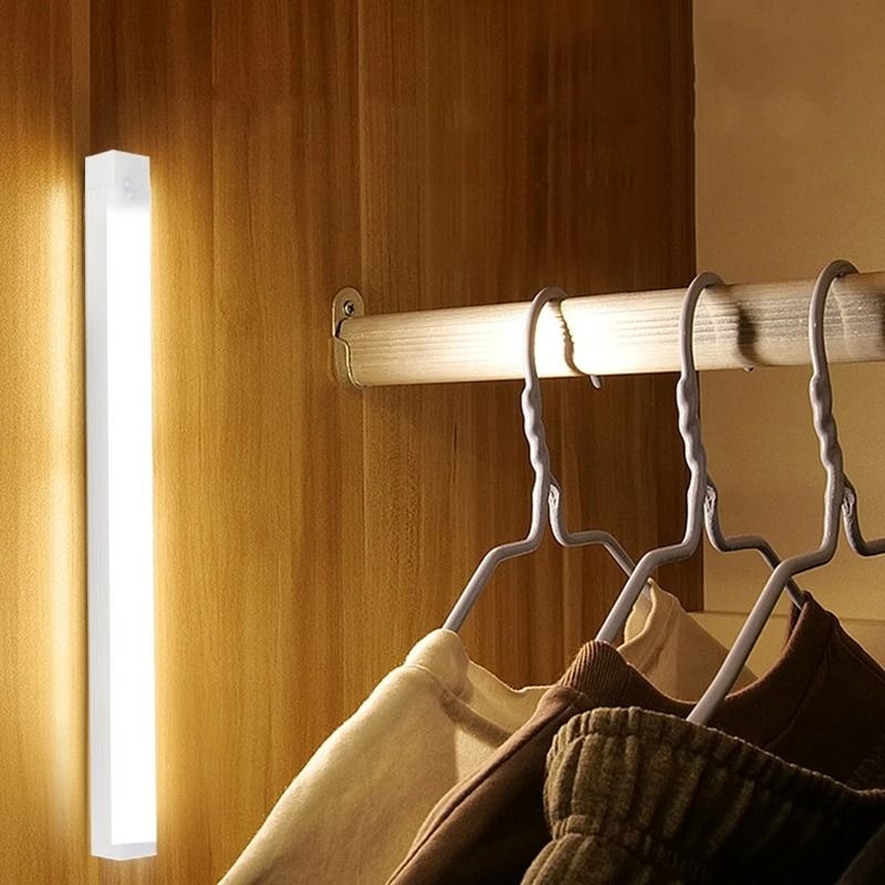 Rechargeable Motion Sensor LED Bar Light Portable Magnetic Cabinet Lamp 5