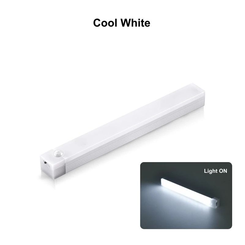 Rechargeable Motion Sensor LED Bar Light Portable Magnetic Cabinet Lamp 8