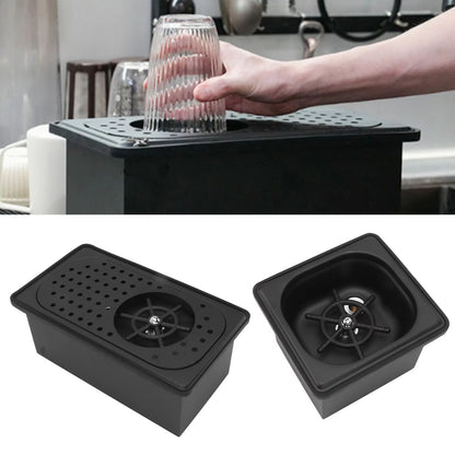 Stainless Steel Pitcher Rinser  Automatic Glass Washer For Kitchen Sink Bar And Coffee Station Blac 1