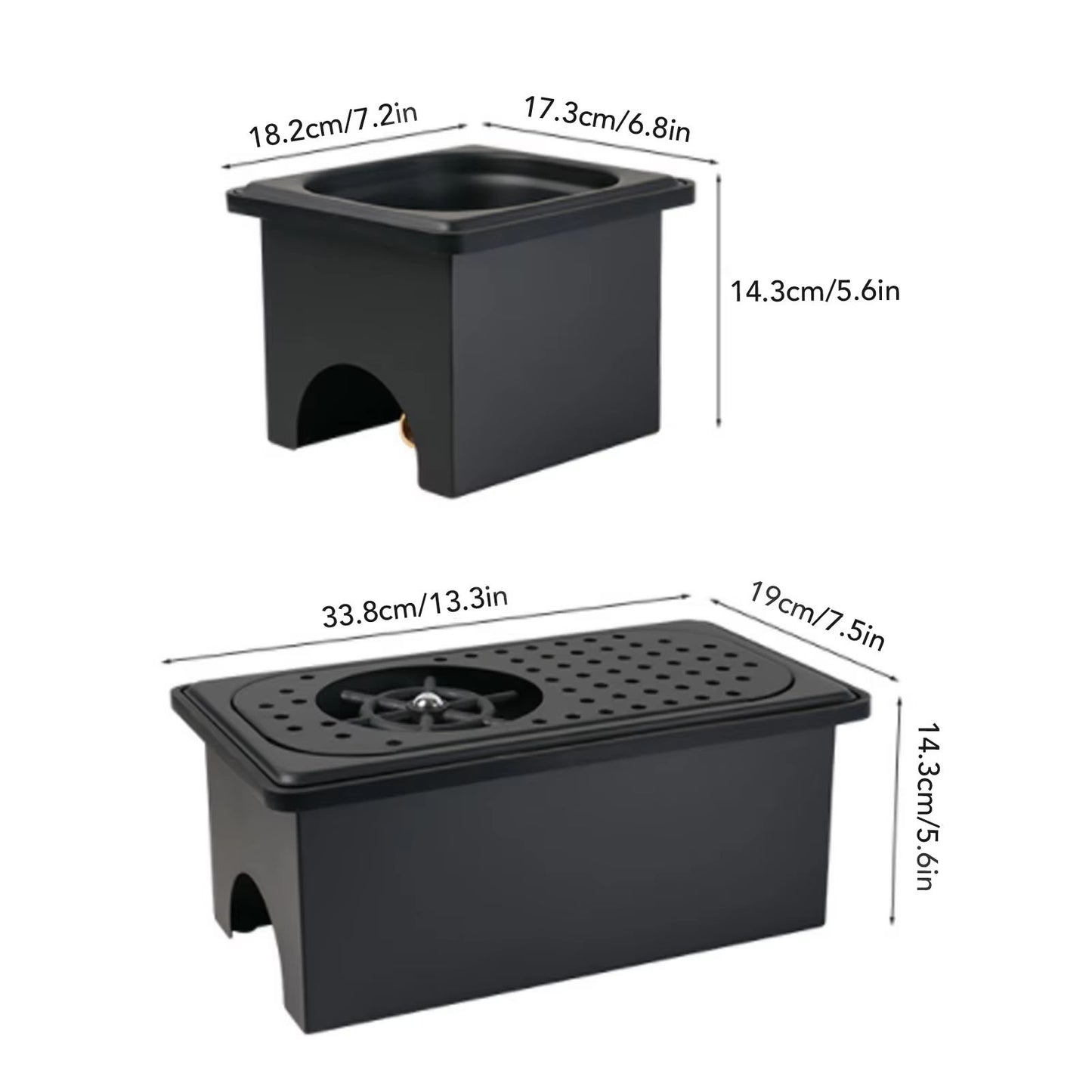 Stainless Steel Pitcher Rinser  Automatic Glass Washer For Kitchen Sink Bar And Coffee Station Blac 5