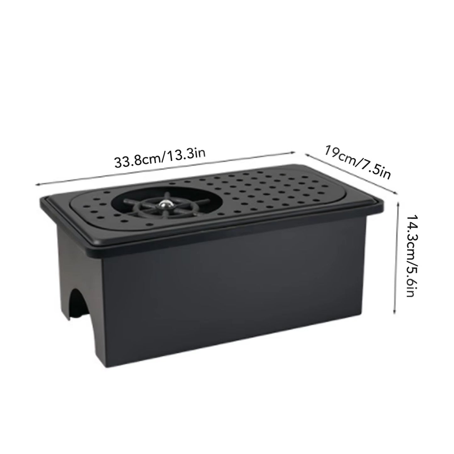 Stainless Steel Pitcher Rinser  Automatic Glass Washer For Kitchen Sink Bar And Coffee Station Blac 7