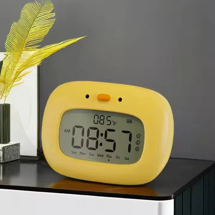Cute Duck Digital Alarm Clock With Night Light  Timer  Bedroom Decor 9