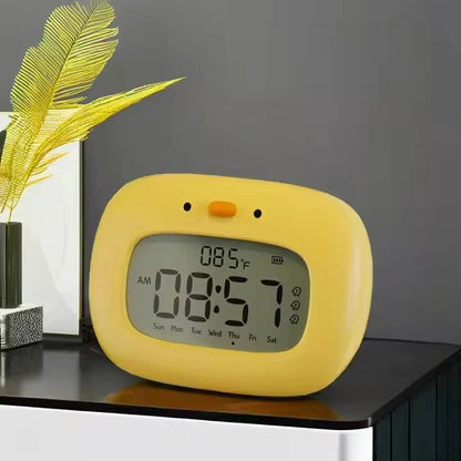Cute Duck Digital Alarm Clock With Night Light  Timer  Bedroom Decor 10