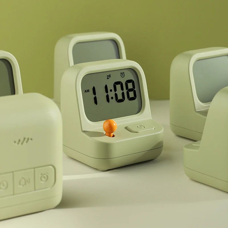 Smart Mini Desktop Alarm Clock – Creative Nostalgic Timer & Snooze Clock