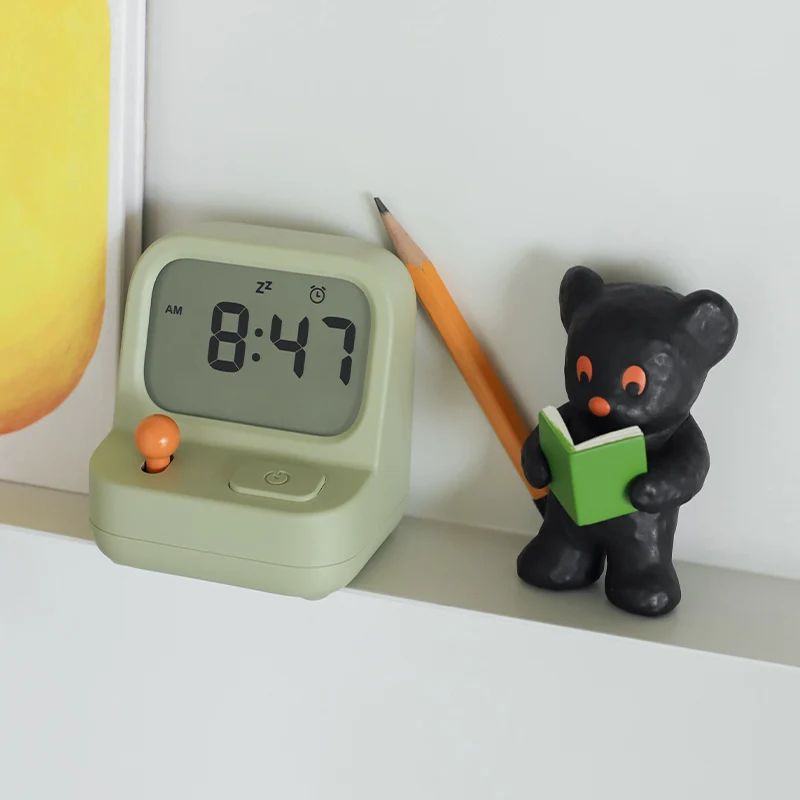 Smart Mini Desktop Alarm Clock  Creative Nostalgic Timer  Snooze Clock 6