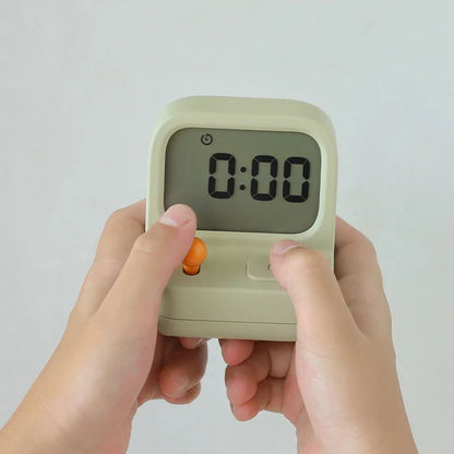 Smart Mini Desktop Alarm Clock  Creative Nostalgic Timer  Snooze Clock 12